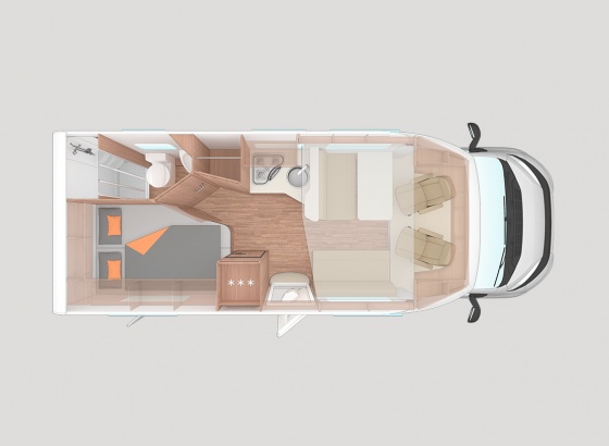Weinsberg Carasuite 650 MF Lakóautó - Tervrajz